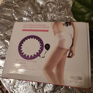 Good fitness companion hula hoop won't fall off. For stomach weight loss.